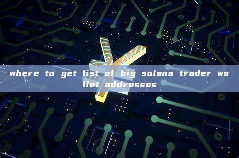 where to get list of big solana trader wallet addresses