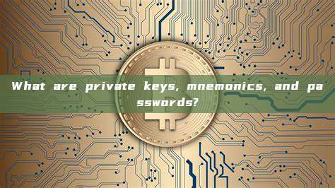 What are private keys, mnemonics, and passwords?